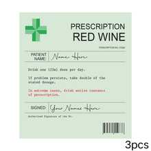 1 pezzo/3 pezzi/5 pezzi Etichetta adesiva personalizzata per bottiglia di vino con ricetta - Adesivi in vinile personalizzati per bottiglie di vino rosso, bianco e rosé, regalo divertente e originale per compleanni, anniversari, matrimoni, Natale e decorazioni per feste