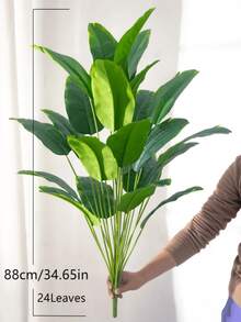 52-88 cm Duże sztuczne drzewo tropikalne bananowce plastikowe ptaki rajskie gałąź rośliny zielony żółw liście do domu ogród kuchnia balkon wystrój bez doniczki 1 szt.