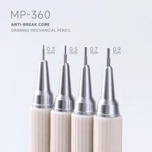 1pc Soft Grip Automatic Mechanical Pencil, 0.3mm/0.5mm/0.7mm/0.9mm Options, For Drawing, Sketching, Art Students, Graphic Design, High-Quality Retractable Pencil With Lead Refill