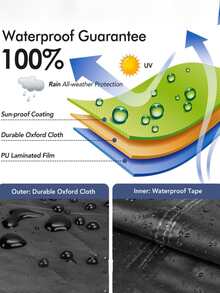 Capa para cadeira de 1 peça, capa para cadeira à prova d'água, à prova de poeira e sol, capa para sofá à prova d'água para móveis internos e externos, capa para mesa de jardim, capa para móveis externos e externos