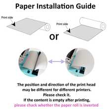 10Rolls Camera Instant Print Refill For Instant Digital Camera Thermal Printing ,57x25mm White Non-Adhesive Photo Thermal Print Paper Rolls Back To School