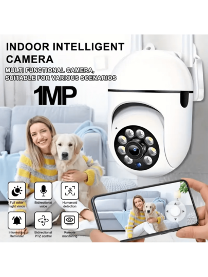 Closeli 1MP Wireless WiFi Security Camera, Slimme Indoor IP Baby Monitor, Full Night Vision, 2.4GHz, Mobile App Control, Supports IOS/ roid/HarmonyOS, Loop Recording, Two Way Audio, Remote Monitoring view 7