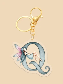 Dieser Acryl-Schlüsselanhänger mit Beschriftung, der ein Blumenfee-Muster zeigt, ist perfekt für Mädchen. Er kann als Kopfhörer-Anhänger, Tasche-Anhänger oder Auto-Schlüsselanhänger verwendet werden und ist damit ein tolles Geburtstagsgeschenk für Mitschüler, Freunde oder Kollegen.