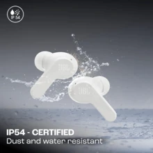 JBL Wave Beam 入耳式无线耳塞，具有 IP54 和 IPX2 防水功能、免提通话和 32 小时电池续航时间， - 白色 - 查看 4