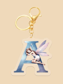 Dieser Acryl-Schlüsselanhänger mit Beschriftung, der ein Blumenfee-Muster zeigt, ist perfekt für Mädchen. Er kann als Kopfhörer-Anhänger, Tasche-Anhänger oder Auto-Schlüsselanhänger verwendet werden und ist damit ein tolles Geburtstagsgeschenk für Mitschüler, Freunde oder Kollegen.