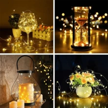 2M Copper Wire LED Fairy Lights - Mini String Lights For Bedroom, Wedding, Party And Christmas Decoration, - 2M WARM LIGHT - View 2