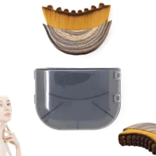 1 Set Cepillo de contorno facial y corporal linfático, masajeador de drenaje linfático para la cara, cepillo de cepillado en seco para la cara, moldeado de mentón y línea de la mandíbula, diseño ergonómico, ajuste preciso a la piel