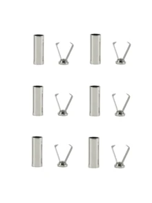 DIY Bag Accessories, Metal Rope Lock End Cap - Multifunctional Spring Stop Buckle For Bags, Jackets, Puffer Jackets, Sweaters, Pants And Hats - Easy To Use, Durable - Available In Multiple Colors (Black, Gold, Dark Gray, Silver)Metal Bell Rope Buckle Round Straight Buckle Decorative Buckle Sweater Pants Hanger Hat Rope Drawstring Clip Buckle. - Multicolor - View 25