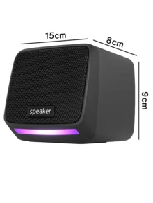 Powerful 60w RGB Multimedia Gamer Speaker For PC - màu đen - Xem 4