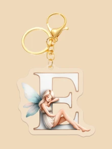 Dieser Acryl-Schlüsselanhänger mit Beschriftung, der ein Blumenfee-Muster zeigt, ist perfekt für Mädchen. Er kann als Kopfhörer-Anhänger, Tasche-Anhänger oder Auto-Schlüsselanhänger verwendet werden und ist damit ein tolles Geburtstagsgeschenk für Mitschüler, Freunde oder Kollegen.