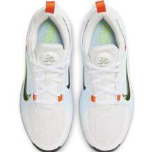 Nike Collegiate Cushioned Soft Bounce Comfortable Thick Sole Design Training Women's Running Shoes, Crosscourt Lightweight Grip Stable Outdoor Sports Sneakers, Minimalist Versatile Casual Athletic Shoes, HQ3471-101 - Green, White and Blue - View 3