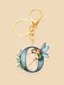 Dieser Acryl-Schlüsselanhänger mit Beschriftung, der ein Blumenfee-Muster zeigt, ist perfekt für Mädchen. Er kann als Kopfhörer-Anhänger, Tasche-Anhänger oder Auto-Schlüsselanhänger verwendet werden und ist damit ein tolles Geburtstagsgeschenk für Mitschüler, Freunde oder Kollegen.