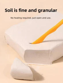 500 Grams Of Clay Can Naturally Air-Dry. It Is Soft, Fine And Free Of Impurities. DIY Handmade Clay Suitable For Making Handicrafts And Art Supplies For Pottery.