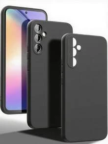 2个装超薄软TPU磨砂保护手机壳，防震防水防摔防刮（黑色） - 黑色 - 查看 81