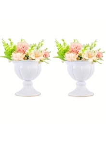 2/10 Pcs Gold Flowers Vases For Centrepieces, Wedding Table Centerpiece Decoration For Reception, Home Flower Stand For Birthday Ceremony Events, Mini Sized Plant Pots Indoor & Outdoor - Hai loại đại lượng - Xem 12