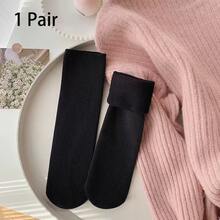 5 双新款秋冬成人保暖中筒地板袜毛绒加厚保暖男女通用纯色雪地靴（1/3/5 双） - 彩色 - 查看 11