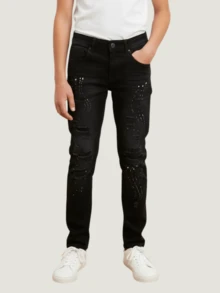 Jeans For Pre-Teen Boys 10 To 16 - Negro - Ver 2