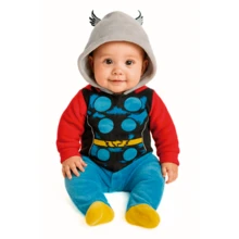 Marvel Baby Romper With Embroidered Hat - 灰色 - 查看 1