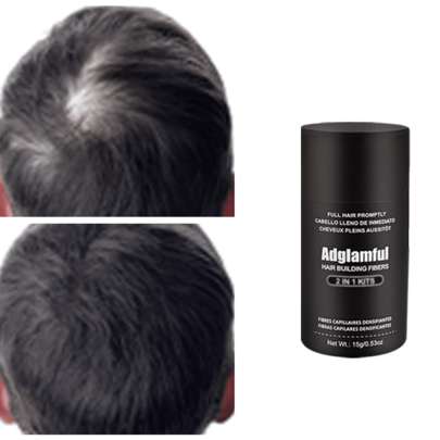 15g Travel Size Hair Thickening Fibers, Instant Volume, Weightless, Invisible Care, Natural Absorption, Suitable For All Types Of Thinning Hair, Portable Hair Thickening Powder