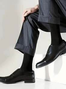 10/5/3 paia di calze classiche larghe da uomo, calze eleganti traspiranti e confortevoli, taglia 43-46, taglia USA 9-11, adatte per lavoro, riunioni e uso all'aperto in tutte le stagioni - Multicolore - Visualizzare 4