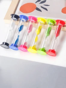 1/6pcs Colorful Timer, Small Sand Clock Timer, Sand Clock Decor, Party Decor, Holiday Supplies, Holiday Decoration, Home Decor - Multicolor - View 3