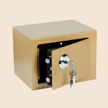 صندوق حماية آمن متعدد الوظائف بقفل مفتاح، لوحة فولاذية مقاومة للسرقة غير مرئية، مناسب للمنزل والمكتب والفندق لتخزين الممتلكات الثمينة