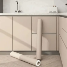 1 Roll, Milk Tea Color Self-Adhesive Wallpaper, Home Decor Sticker, Bedroom Furniture Renovation DIY Transformation Wall Sticker, Easy To Remove, Waterproof And Oil-Resistant PVC Wallpaper, Suitable For Home Decor, Room Decoration Vinyl Wallpaper Roll Wall Paper Wall Stickers Wall Decor Wallpaper Peel And Stick - Multicolor - View 13