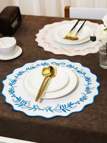 1-100pcs Embroidered Floral Fabric Placemats, Easy To Clean, Wipe-Able, Non-Slip, Suitable For Dining Table, Holiday, Wedding, Party Decoration, Applicable For Home, Restaurant, Dining Room Decor, Home Goods - Multicolor - View 4