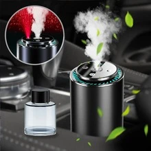 Smart Car Air Freshener Diffuser With Starry Sky Projection & 50/150ml Perfume, 5 Modes Adjustable Rechargeable Car Diffuser, Auto On/Off Smart, Cologne - 1 máy khuếch tán hương thơm + 3 chai - Xem 11