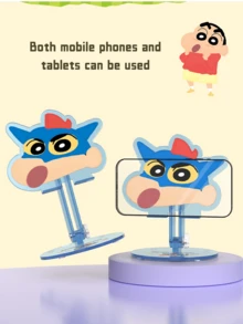 Crayón Shin-chan, Soporte multifuncional de acrílico, Diseño de héroe azul, Organizador de escritorio, Decoración de oficina, Decoración del hogar, Exhibidor de personajes de dibujos animados, Construcción robusta, Soporte para teléfono, Soporte para tableta, Ajuste universal, Decoración de anime, Accesorio de escritorio, Soporte decorativo, Imprescindible para el espacio de trabajo