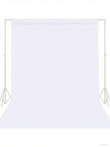 Tela de fondo blanca de poliéster de alta densidad, sin costuras, lavable, pantalla de fondo fotográfico para bodas, cumpleaños, aniversarios, graduaciones, fiestas, estudios de fotografía y video - No se necesita electricidad, sin plumas - Cortina versátil para eventos de Navidad, Halloween, Pascua y Acción de Gracias - Blanco - Ver 13