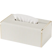 Hộp đựng khăn giấy hình chữ nhật bằng da PU, hộp đựng khăn ăn, giá đỡ trang trí/hộp lưu trữ, thích hợp cho mặt bàn phòng tắm, bàn đầu giường, bàn cà phê, nhà ở, bàn làm việc và xe hơi, quà tặng ngày lễ - Nhiều màu - Xem 15