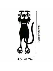 Black Cat Bookmark, Cute Cat Pendant, Suitable For Classroom Rewards, Back-To-School Stationery Gifts, Halloween And Christmas Gifts