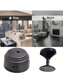 1pc Mini Wireless Smart Camera With Wi-Fi, Rechargeable Lithium Polymer Battery, Motion Detection, Non-Waterproof, Live View Anytime, Anywhere Via Remote App Control - Ideal For Home Surveillance, Mini Camera Wireless