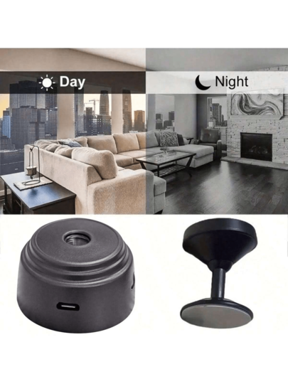 1pc Mini Wireless Slimme Camera Wi Fi, Rechargeable Lithium Polymer Battery, Motion Detection, Non Waterproof, Live View Anytime, Anywhere Via Remote App Control Ideal Home Surveillance, view 5