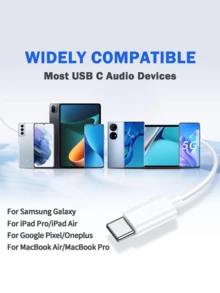 Căști cu fir de tip C, căști intraauriculare USB C, căști audio, apeluri electronice și muzică, bas stereo intraauricular pentru căști iPad/PC