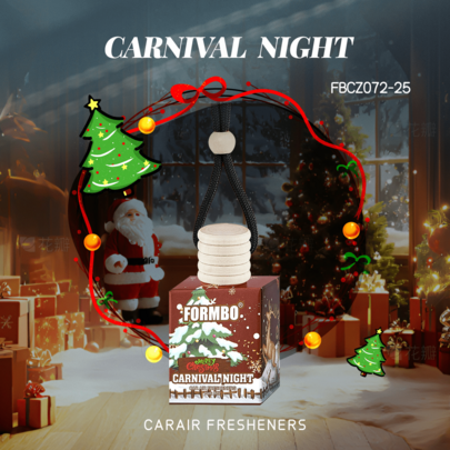 8ml Christmas Aromatherapy Essential Oil Car Mounted Aromatherapy Lanyard Perfume Essential Oil Car Odor Removing Aromatherapy Pendant Accessories Perfume