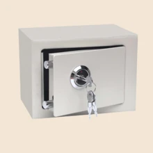 صندوق حماية آمن متعدد الوظائف بقفل مفتاح، لوحة فولاذية مقاومة للسرقة غير مرئية، مناسب للمنزل والمكتب والفندق لتخزين الممتلكات الثمينة