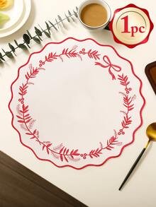 1-100pcs Embroidered Floral Fabric Placemats, Easy To Clean, Wipe-Able, Non-Slip, Suitable For Dining Table, Holiday, Wedding, Party Decoration, Applicable For Home, Restaurant, Dining Room Decor, Home Goods - Multicolor - View 35