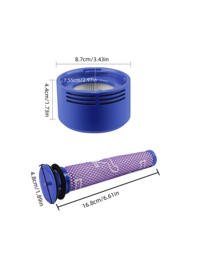 HEPA Filter Dyson V8 V7 Accessories Robot Stofzuiger Cleaner Washable Replacement Spare Parts view 2