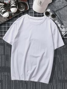 ¡Envío desde México, Playera algodón deportiva casual de hombre,  estampado de Calavera y guitarra del Día de los Muertos , manga corta de corte holgado, bicolor blanco y negro, top casual transpirable de moda, ropa casual Camiseta divertida Moda de verano. - Blanco (parte posterior) - Ver 4