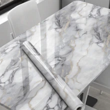 1 卷房间装饰大理石纹防水防油厨房自粘墙贴，台面，抽屉衬垫保护膜，大理石图案家居装饰，装修贴纸可撕墙板，墙纸，壁纸墙贴墙面装饰