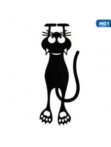 Black Cat Bookmark, Cute Cat Pendant, Suitable For Classroom Rewards, Back-To-School Stationery Gifts, Halloween And Christmas Gifts