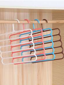 1/3/5pcs Multi Functional Clothes Hanger, Pants Hanger, Scarf Storage Hanger, Holiday Decoration Room, Home Decoration, Wardrobe Clothing Storage