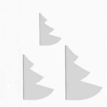 1/3 szt. Przezroczysty akrylowy szablon do szycia choinki - wzór na robótki ręczne do dekoracji świątecznych, 8/12/15 cali, świąteczny rękodzieło i prezent, idealny dla rodziny, przyjaciół, kochanków, szablon do szycia na Boże Narodzenie, idealny na Boże Narodzenie