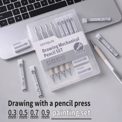 1pc 0.3mm/0.5mm/0.7mm/0.9mm Automatic Mechanical Pencil, Suitable For Drawing, Sketching, Art Students, Various Colors Available