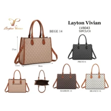 Women's Handbag Luxury Brand Wedding Tote Bag LaytonVivian Prestige Edition LV8043 Simple Elegant Minimalist Vintage - Màu be - Xem 6