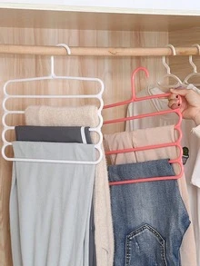 1/3/5pcs Multi Functional Clothes Hanger, Pants Hanger, Scarf Storage Hanger, Holiday Decoration Room, Home Decoration, Wardrobe Clothing Storage