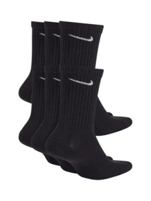 Tất tập luyện Nike Dry Cushion Crew (6 đôi) - Đen và trắng - Xem 2