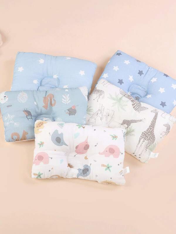 وسادة طفل مطبوعة ناعمة وراحة 100% قطن معتمدة من Oeko-Tex، جنسي